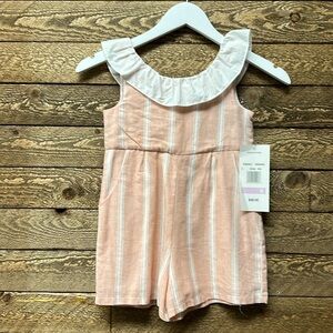 Rare Editions - Baby Girl's Stripe Romper Sz 6